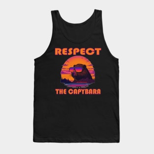 Respect The Capybara - Vintage Capybara Lover Gifts Tank Top